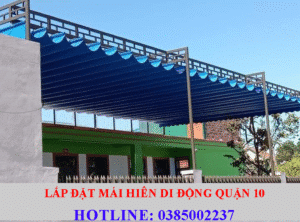 lắp đặt mái hiên di động quận 10