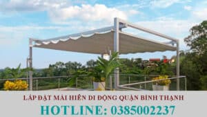 lắp đặt mái hiên di động quận bình thạnh
