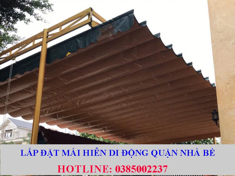 lắp đặt mái hiên di động quận nhà bè