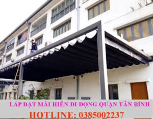 lắp đặt mái hiên di động quận Tân Bình
