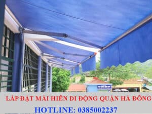 lắp đặt mái hiên di động quận hà đông