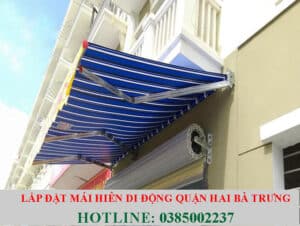 lắp đặt mái hiên di động quận hai bà trưng