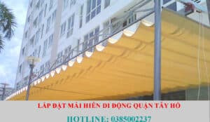 sửa lắp đặt mái hiên di động quận tây hồ