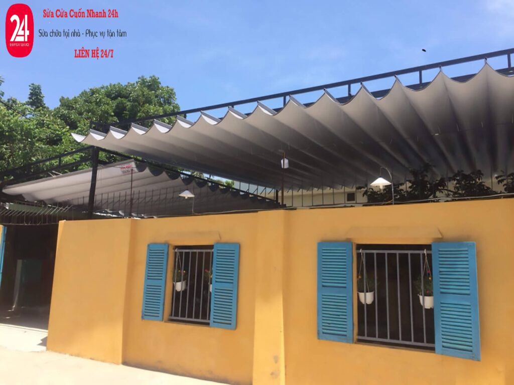 lắp đặt mái hiên di động tại đà nẵng