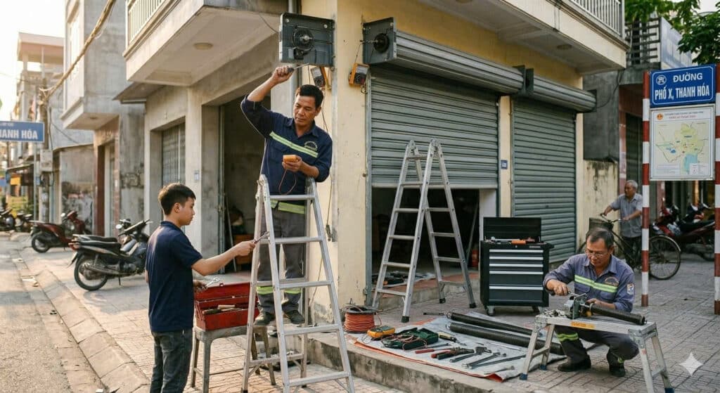 sửa cửa cuốn Cát Hải