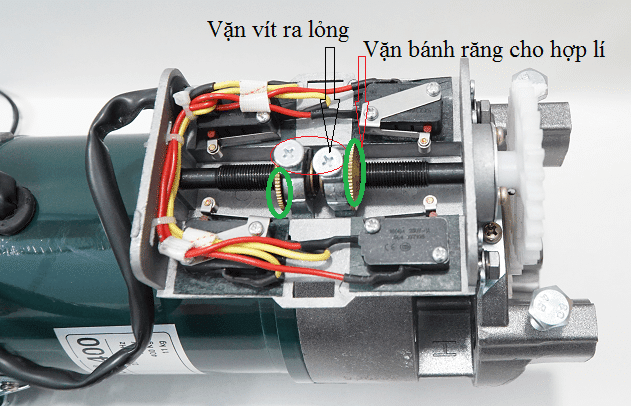 Cách chỉnh hành trình cửa cuốn